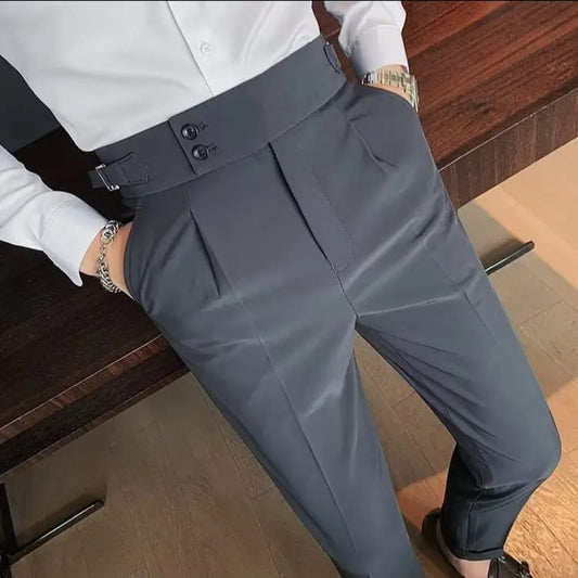 Pantalón de Vestir con Cinturón Integrado