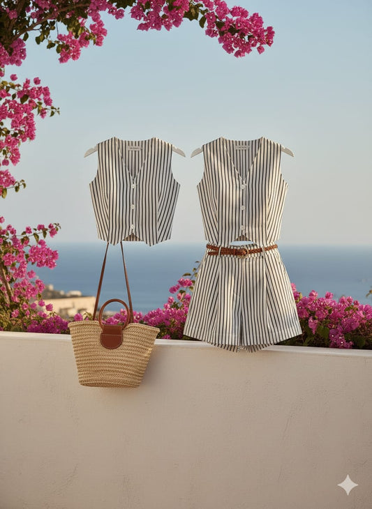 Conjunto de Verano a Rayas - Top y Short