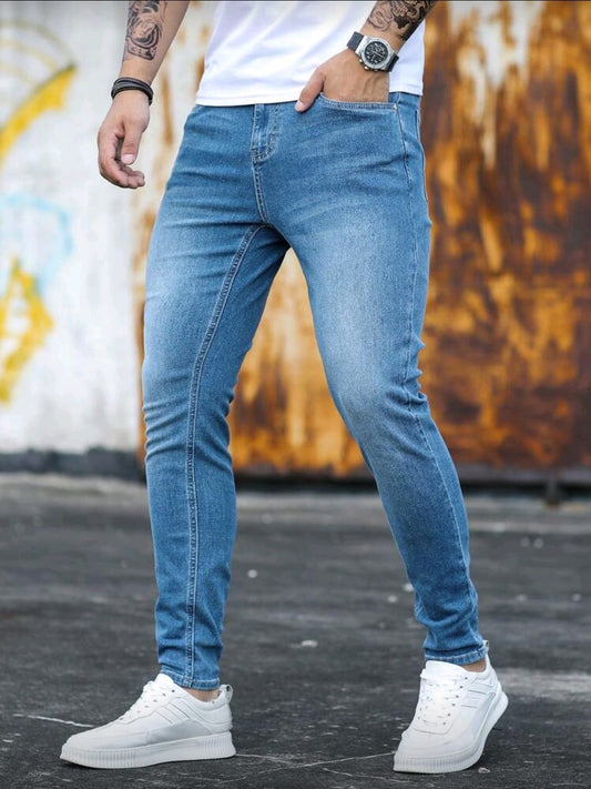 Jeans Skinny Fit Azul Claro para Adolescentes - Talla Pequeña