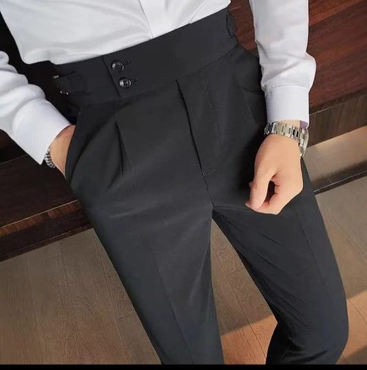 Pantalón de Vestir con Cinturón Integrado